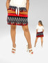 2 Tier Skort with side seam pockets and elasticized waist line - SH011